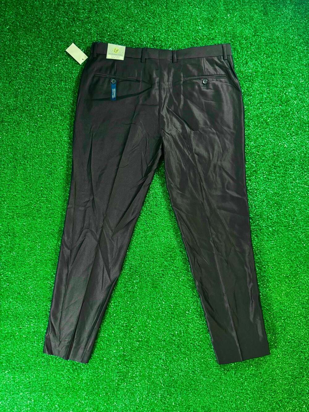 Kilburne & Finch Slim Fit Performance Stretch Dress Pants Navy 38W x 30L